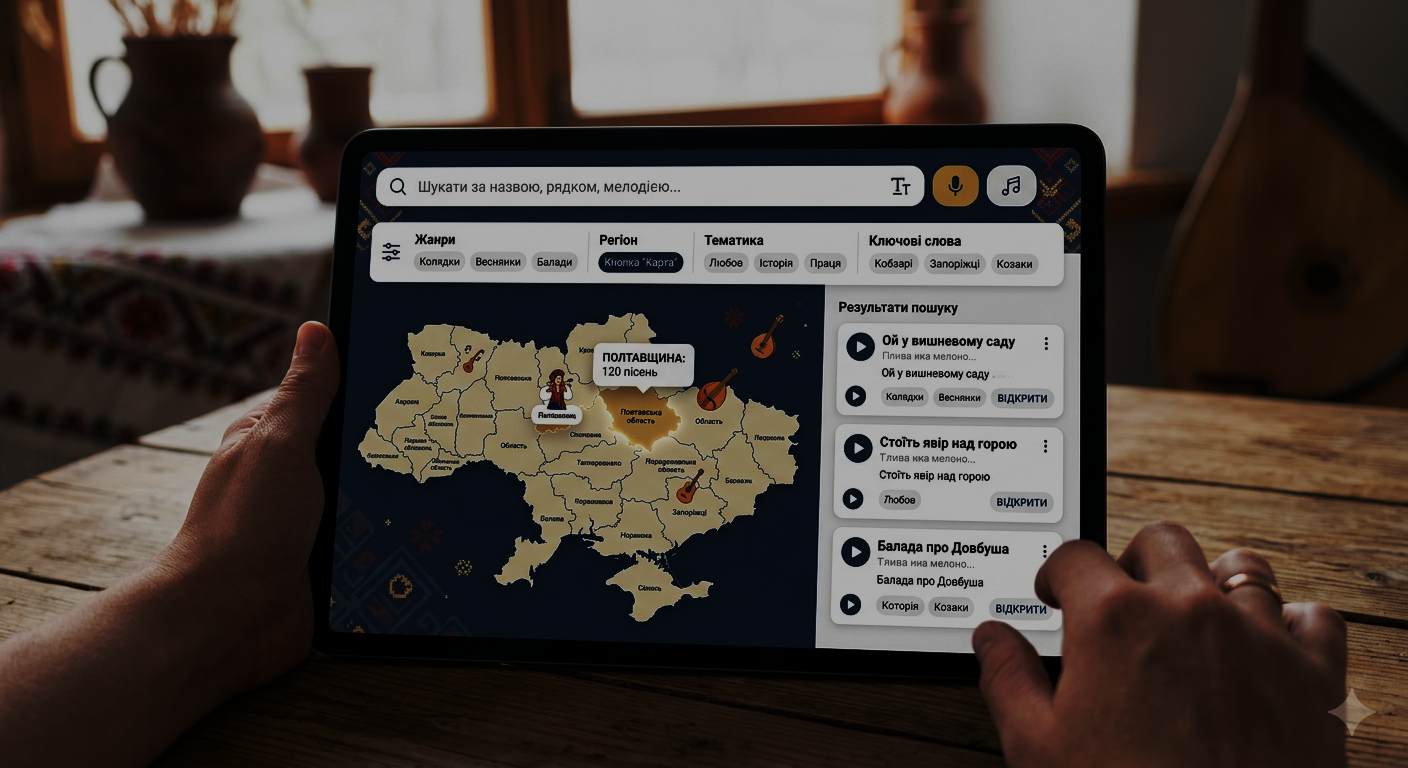 Концепт порталу з інтерактивною картою України